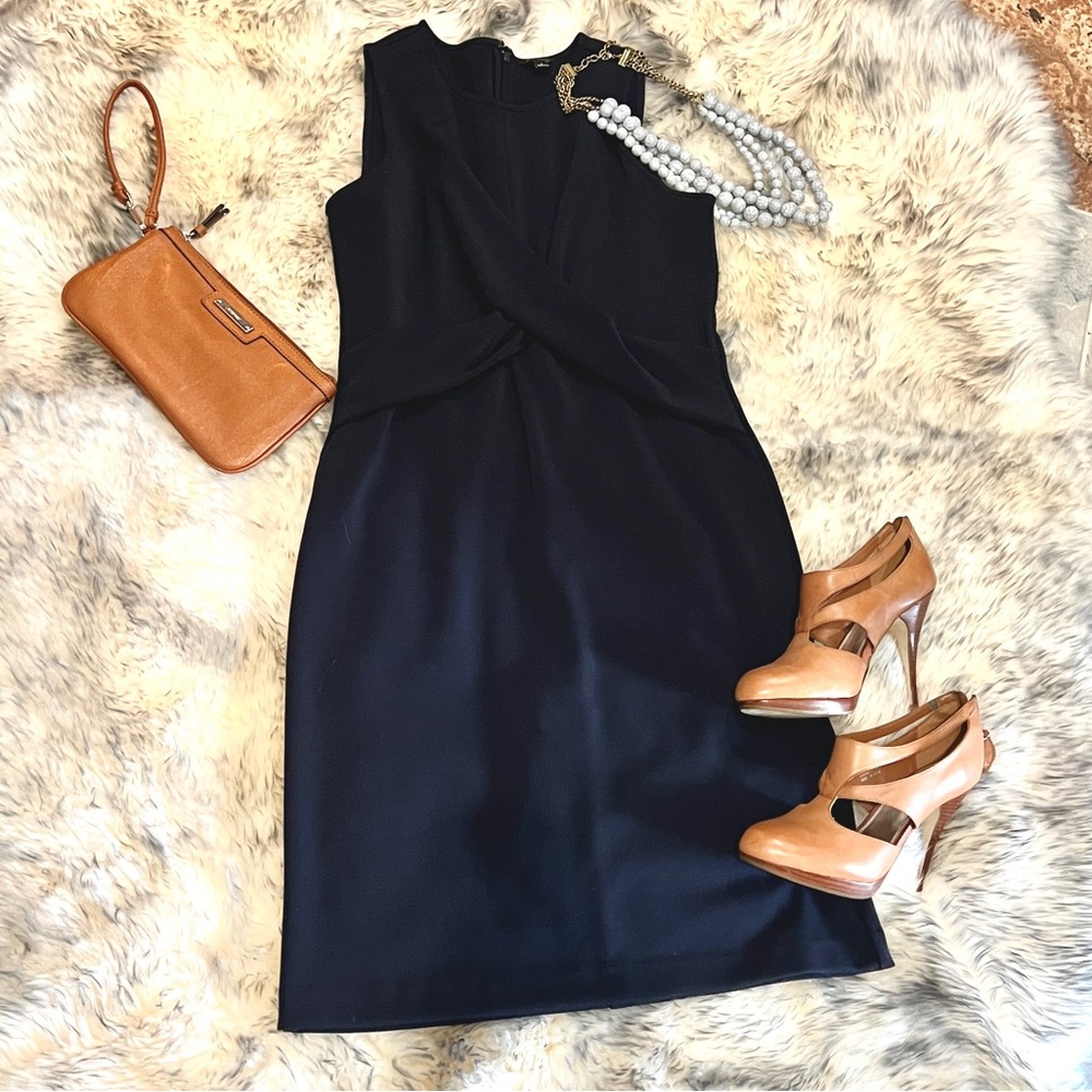 Ann Taylor Knit Sheath Dress With Twist Detail